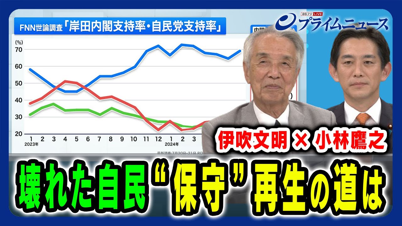 【壊れた自民の再生課題】新旧論客が論じる“保守政党”回復の道筋とは 伊吹文明×小林鷹之×手嶋龍一 2024/7/22放送<前編> 【壊れた自民の再生課題】新旧論客が論じる“保守政党”回復の道筋とは 伊吹文明×小林鷹之×手嶋龍一 2024/7/22放送<前編>