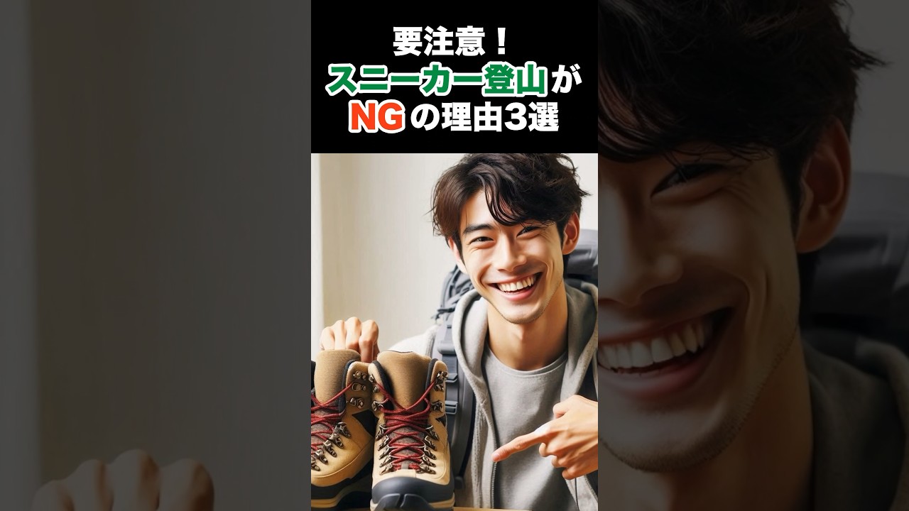 【要注意】スニーカー登山がNGな理由3選　#shorts