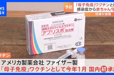 国内初“母子免疫”ワクチン　妊婦が接種し生まれてくる赤ちゃんを「RSウイルス」から守る｜TBS NEWS DIG