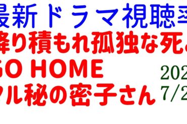 日テレドラマ 視聴率大きく下がる！2024年7月29日付☆ドラマ視聴率速報！
