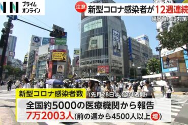 新型コロナ感染者が12週連続増加　1位は「佐賀県」・2位は「宮崎県」・3位は「熊本県」　厚生労働省