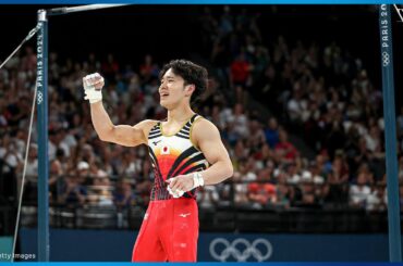 【体操男子】初出場・岡慎之助が金メダル3冠！ノーミス美技 全部見せます｜パリオリンピック 男子種目別鉄棒決勝
