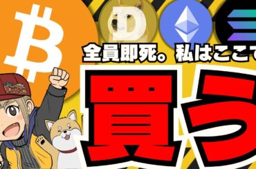 【🔥ビットコイン即死】この下落相場、どうする？今後のリスクやニュースを解説／イーサリアムETFが絶不調。ETH激安セール／ソラナミームコインも即死／ドージコイン・柴犬コインも下落。。