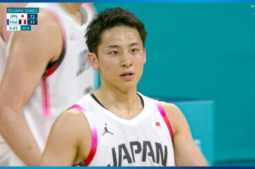 【バスケ男子】覚醒する若き司令塔！重要な局面でPG・河村勇輝がシビれる4点プレー｜パリオリンピック バスケットボール男子 グループB 日本 vs フランス