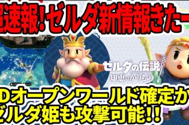 【新型switch2】超速報！ゼルダの新情報きたー！2Dオープンワールド確定か？ゼルダ姫も攻撃可能！！【知恵のかりもの】