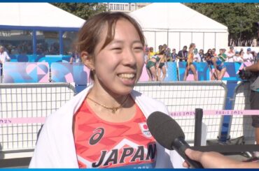 【インタビュー】鈴木優花 自己ベスト更新で6位入賞「メダルを獲得できるところまでいきたい」｜パリオリンピック 女子マラソン