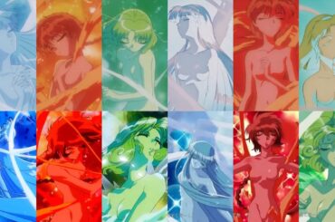 【新作アニメ制作決定記念】　魔法騎士レイアース　変身シーンまとめ　-Magic Knight Rayearth transformation scenes-