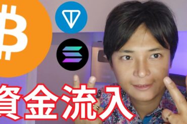 【株価 仮想通貨】様子見もビットコインに大きな資金流入