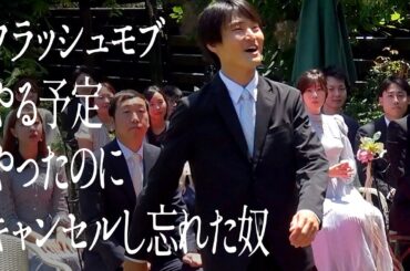 フラッシュモブやる予定やったのに、キャンセルし忘れた奴