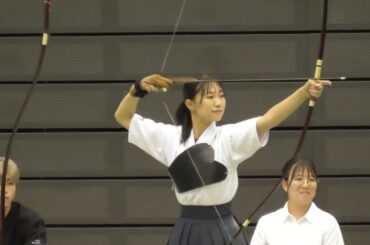 第72回　全日本学生弓道選手権大会　女子団体　第三戦　11中　対立教大学