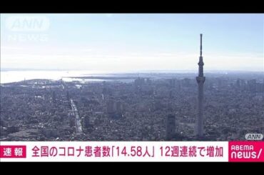 【速報】全国コロナ患者数が12週連続で増加　夏休みで感染拡大か　厚労省(2024年8月2日)