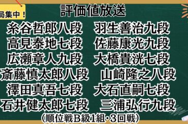 【６局同時！評価値放送】🌟糸谷哲郎八段vs羽生善治九段🌟高見泰地七段vs佐藤康光九段🌟広瀬章人九段vs大橋貴洸七段🌟斎藤慎太郎八段vs山崎隆之八段🌟大石直嗣七段vs澤田真吾七段【将棋/Shogi】