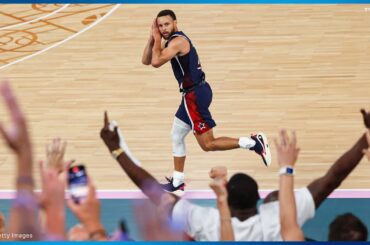 【バスケ男子】アメリカを優勝に導く1本！これが"世界最高のシューター"ステフィン・カリー｜パリオリンピック バスケットボール男子決勝 アメリカ vs フランス