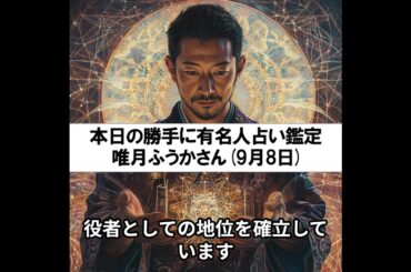 勝手に有名人占い鑑定！（9月8日生まれ、唯月ふうかさん）
