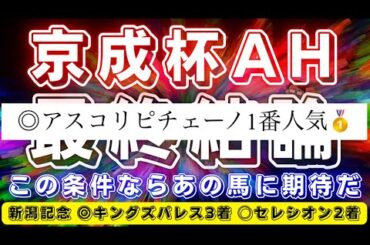京成杯オータムハンデ2024【最終結論】桜花賞馬登場‼️待望の条件となりそうな穴馬までご紹介✨