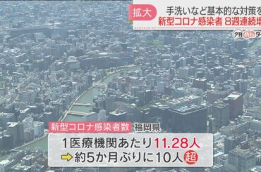 【定点把握】新型コロナ感染者が8週連続で増加　「溶連菌」と「手足口病」は警報レベル続く　福岡