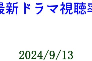 スカイキャッスル 視聴率ダウン！2024年9月13日付☆ドラマ視聴率速報！