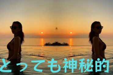 浅田舞、夕陽沈む海をバックにビキニ姿公開しファン釘付け