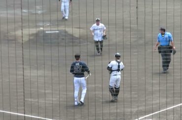 元ヤクルト監督真中満さんの始球式のボールをオリックス・元がクリーンヒット?！