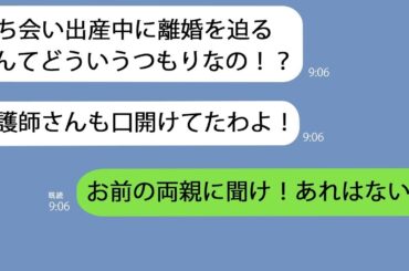 【LINE】立ち会い出産中、離婚を告げられた私。看護師もポカン。その理由は…【総集編】