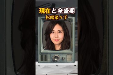 松嶋菜々子現在から全盛期まで