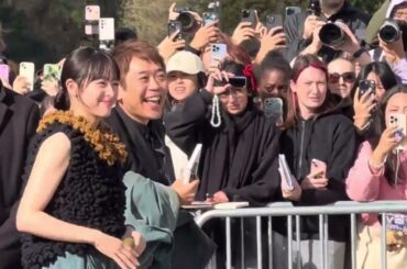 seinonana 清野菜名 At fashion show Loewe 27/09/2024