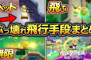 【ゼルダの伝説 知恵のかりもの】初心者におすすめ、序盤から中盤のぶっ壊れ、飛行系のカリモノまとめ。ベッド、床ビュン、ブローボール、攻略、ギミック
