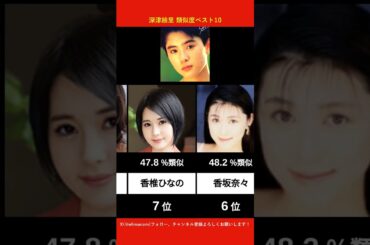 深津絵里に似てるAV女優ベスト10 【AI解析】