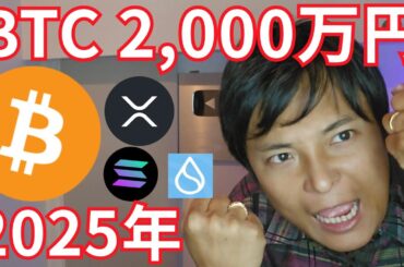 ビットコイン2025年2,000万円到達の条件【仮想通貨 BTC アルトコイン 暗号通貨 暗号資産】