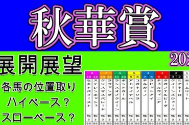 秋華賞2024展開展望！ハイペースになるか？スローペースになるか？展開が読み辛い中で各馬の位置取りや流れはどういう形になるか？各馬の向こう正面や４コーナーでの位置取りを詳細に分析する！