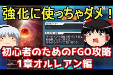 今からでも間に合う！初心者のためのFGO攻略　1章オルレアン編 【FGO】