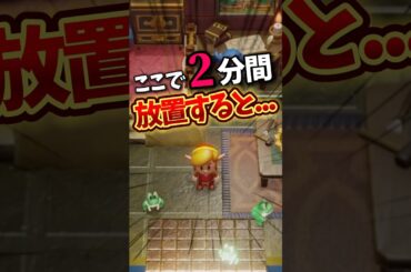 ここで2分放置すると...【小ネタ】【ゼルダの伝説夢をみる島】#switch #ゼルダの伝説 #任天堂#nintendoswitch #zelda