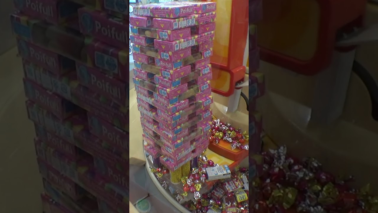 20段のポイフルタワーを崩壊させてみた#クレーンゲーム 20段のポイフルタワーを崩壊させてみた#クレーンゲーム