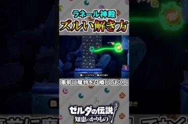 しかけをズルして攻略する【ゼルダの伝説 知恵のかりもの】#shorts