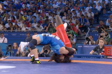 【一発大逆転の大技をマルチアングルで！】決勝進出を決めた元木咲良の反り投げ！「レスリング 女子フリースタイル62キロ級 準決勝」【パリオリンピック】8月10日(土) 午後2時男子マラソン