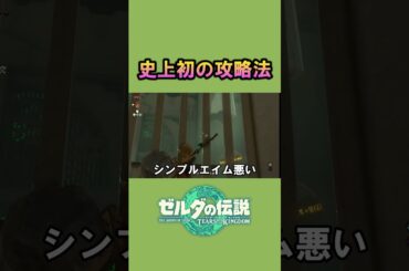 【ティアキン】見たことない方法で祠を攻略するオイナ。#shorts #ティアキン #ゲーム実況