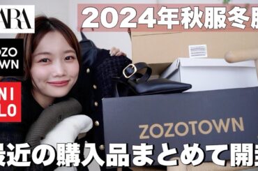【秋服・冬服購入品紹介】今季のリアルバイを開封しながらまとめて紹介！アウターやニットなど13点盛りだくさん【ユニクロ/ZARA/ZOZOTOWN購入品】