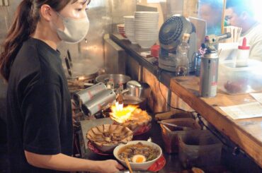 A power ramen shop run by women who handle a furious rush of orders! ラーメン 三條 A power ramen shop run by women who handle a furious rush of orders! ラーメン 三條