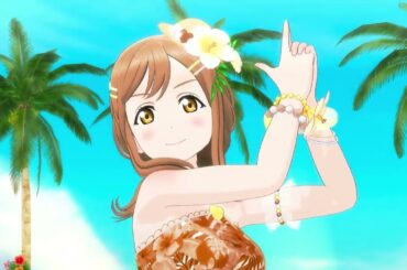 【LoveLive!スクフェスACHM】「夏への扉 Never end ver 」鞠莉＆梨子＆花丸（ウォーターエッセンス+）60fps WQHD 2K1440p