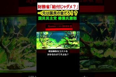財務省「給付じゃだめ？」→ダメ！国民民主党・榛葉氏激怒！【政治ニュース】