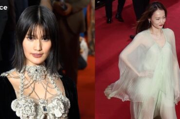 橋本愛・菊地凛子、華やかドレスで登場：『第37回東京国際映画祭』レッドカーペット