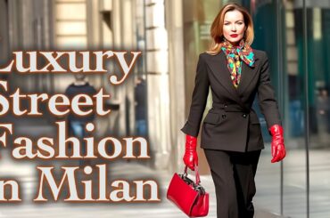 Quiet Luxury & Italian Style: Street Fashion in Milan's Wealthiest Neighborhood. Unique Fashion Walk