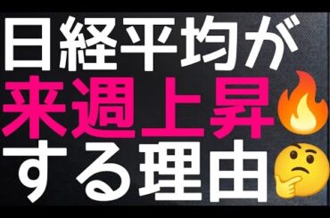2024/11/23【日経平均】日経平均が来週上昇する理由🔥