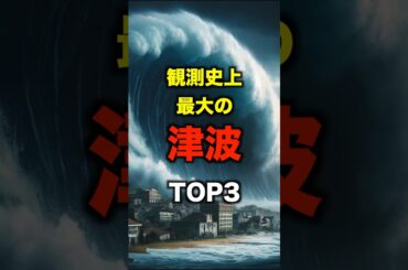観測史上最大の津波TOP3#津波 #地震