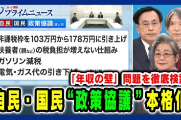 【「年収の壁」問題を徹底検証】自民・国民 "政策協議"本格化 森信茂樹×荻原博子×加谷珪一 2024/11/8放送＜前編＞