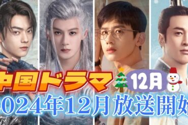 【中国ドラマ】2024年12月放送スタートドラマまとめ【全20作品】