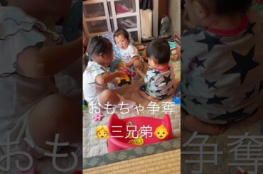 【双子】おもちゃ食べちゃうせいなさん😅小物は気をつけないと。#shorts #双子 #男女双子 #二卵性双生児
