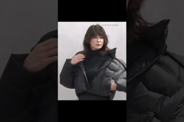 全身黒のシックコーデでクールに決める長谷川京子　#shorts