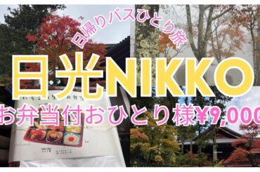 【日光ひとり旅】①日帰りバスツアーお弁当付おひとり様¥9,000円