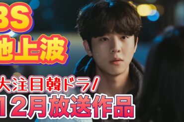 【ＢＳ&地上波】韓ドラ12月に放送される作品🎄⛄